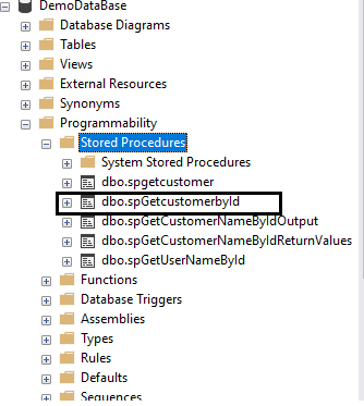 Create Stored Procedure with return values-IT Solutions & Services