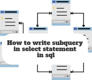How to write subquery in select statement in Sql