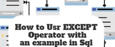 How to Usr EXCEPT Operator with an example in Sql