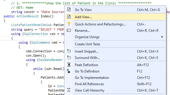 Crud Operations in MVC Without Entity Framework