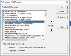 microsoft script control object library