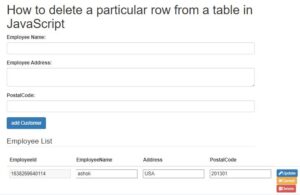 How to add data in HTML table dynamically using javascript