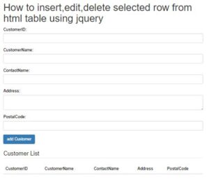 How to edit and update table row dynamically in jQuery and HTML